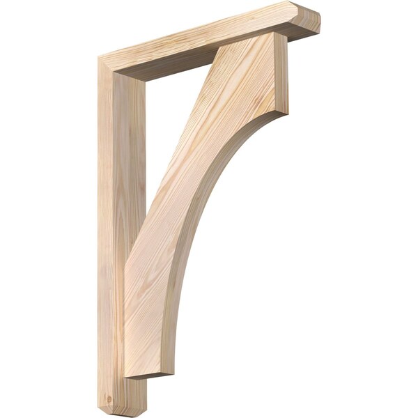 Ekena Millwork Westlake Craftsman Smooth Bracket w/ Offset Brace, Douglas Fir, 3 1/2"W x 18"D x 26"H BKT0402X18X26WTL04SDF - main